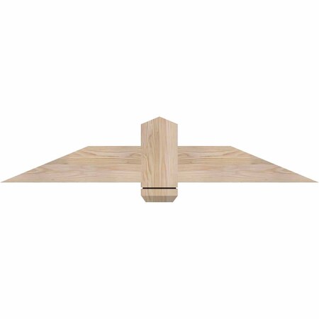 Ekena Millwork Eugene Smooth Timber Gable Bracket, Douglas Fir, 48"W x 10"H x 1 1/2"D x 5 1/2"F, 5/12 Pitch GBW048X10X0206EUG00SDF